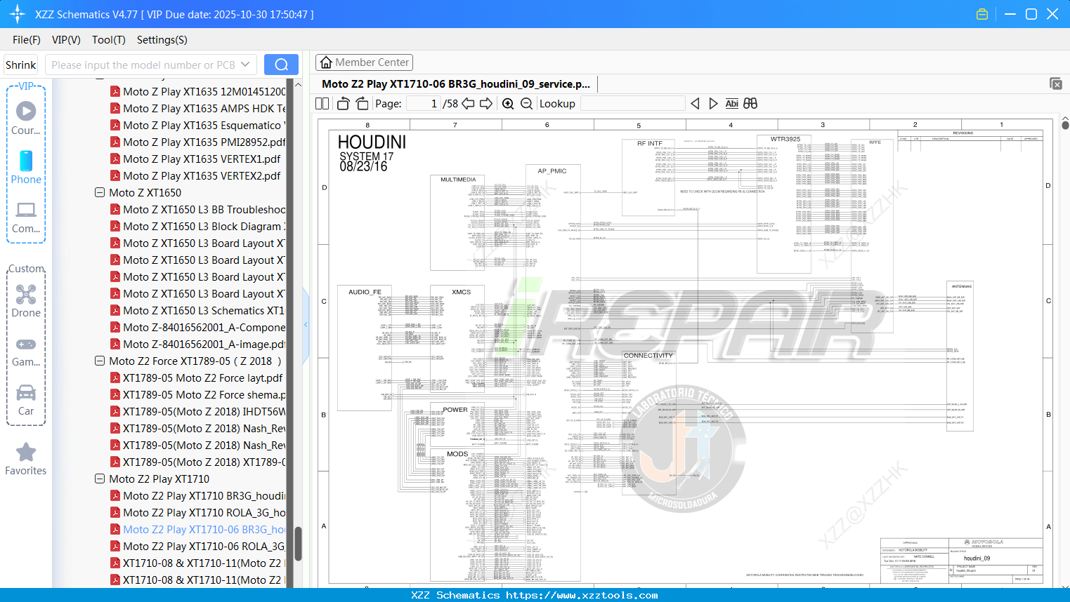Motorola Moto Z2 Play XT1710-06 BR3G_houdini_09_service